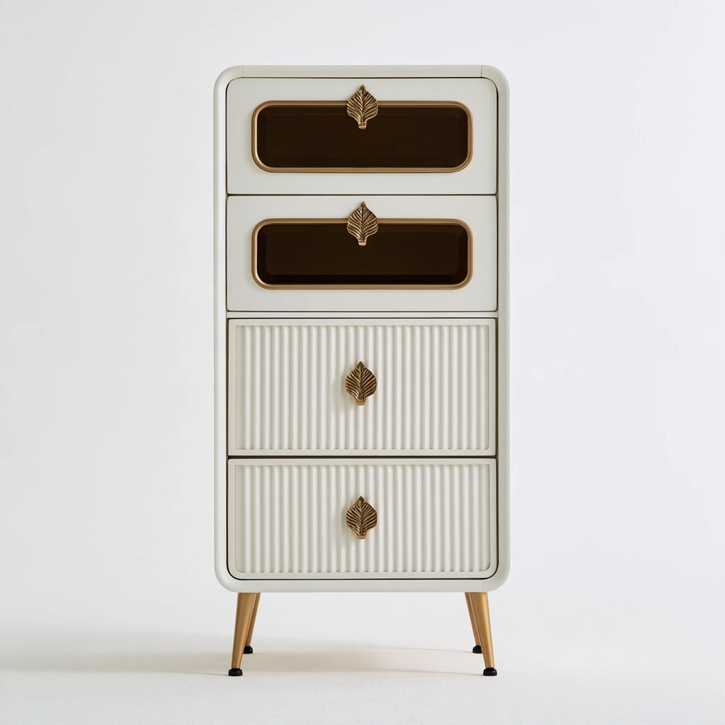 Meuble de rangement en bois, coloris blanc