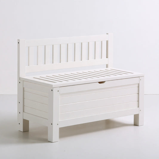 Meuble de rangement en bois, coloris blanc