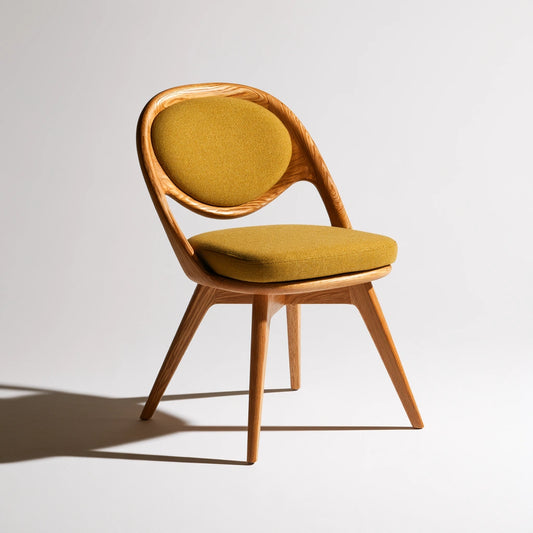 Chaise de salle à manger en bois, coloris brun naturel